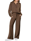 Women’s Half-Zip & Wide-Leg Two-Piece Set