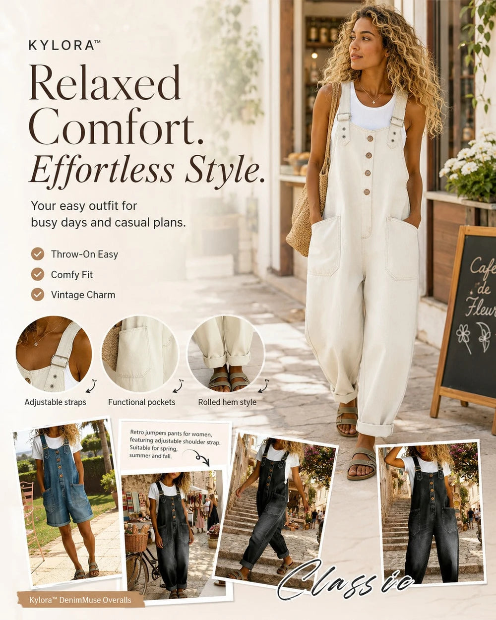 Kylora DenimMuse Overalls
