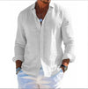 Men’s Textured Long Sleeve Button-Up Shirt