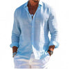 Men’s Textured Long Sleeve Button-Up Shirt