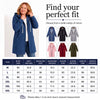Women's Longline Fleece-Lined Zip-Up Hoodie with Pockets