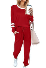 Women's Striped-Detail Two-Piece Lounge Set