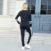 Women's Striped-Detail Two-Piece Lounge Set