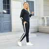 Women's Striped-Detail Two-Piece Lounge Set