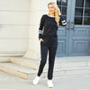 Women's Striped-Detail Two-Piece Lounge Set