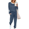 Women's Striped-Detail Two-Piece Lounge Set
