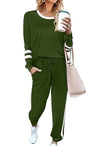 Women's Striped-Detail Two-Piece Lounge Set