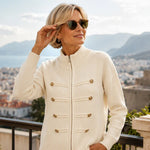 Women's Casual Double-Zip Knit Sweater Jacket