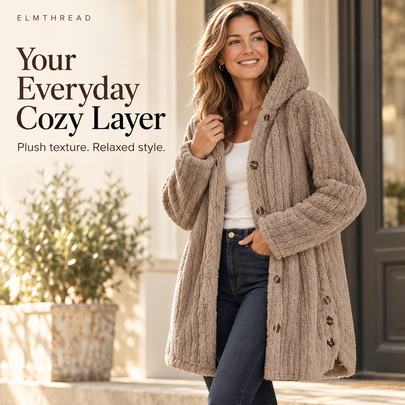 Women’s Cozy Plush Hooded Jacket