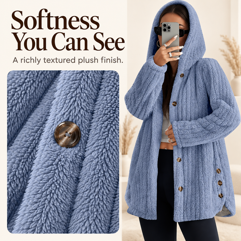 Women’s Cozy Plush Hooded Jacket