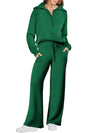 Women’s Half-Zip & Wide-Leg Two-Piece Set