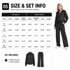 Women’s Half-Zip & Wide-Leg Two-Piece Set