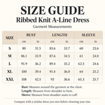 Women’s Ribbed Knit A-Line Dress with Pockets