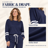 Women's Striped-Detail Two-Piece Lounge Set