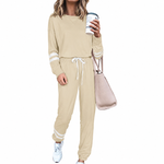 Women's Striped-Detail Two-Piece Lounge Set