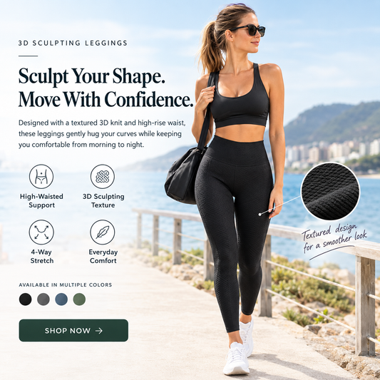 3D Sculpting High-Waisted Leggings