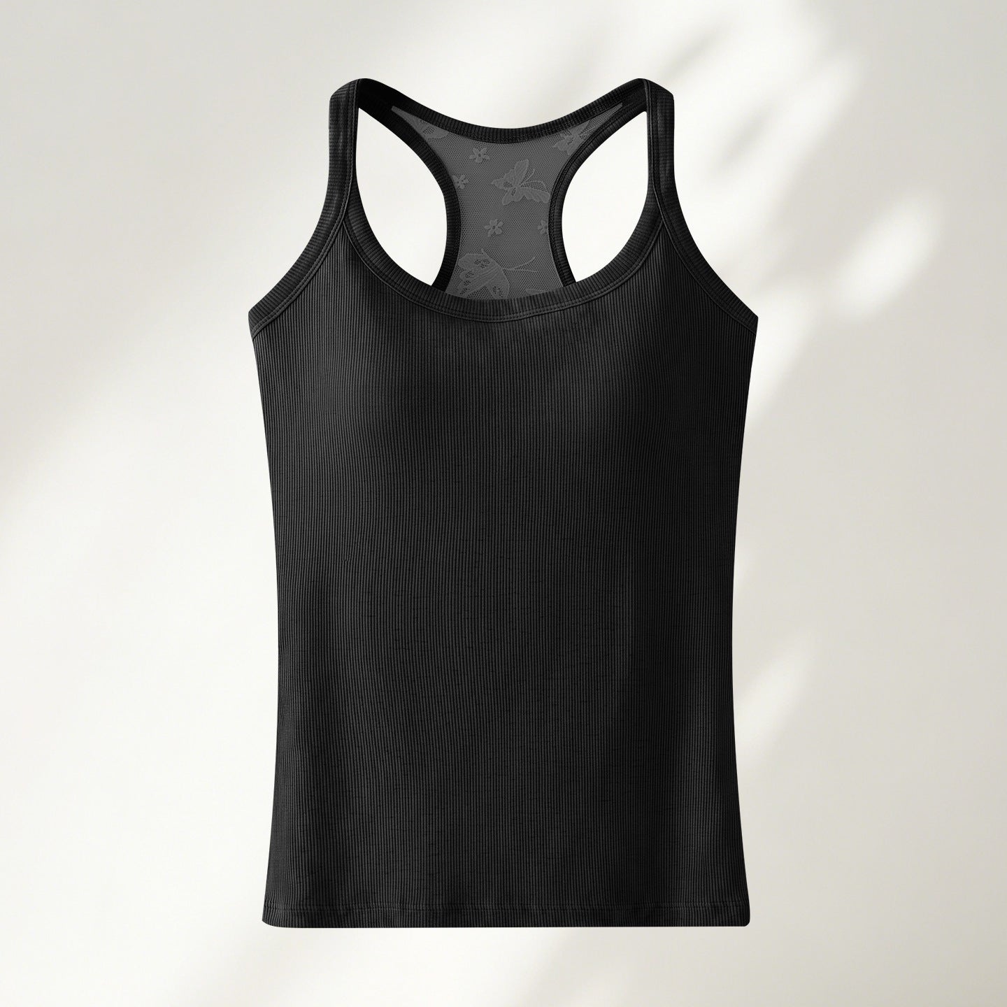 Women's Built-In Bra Tank Top – Classic & Lace-Back Styles with Optional Shorts Set