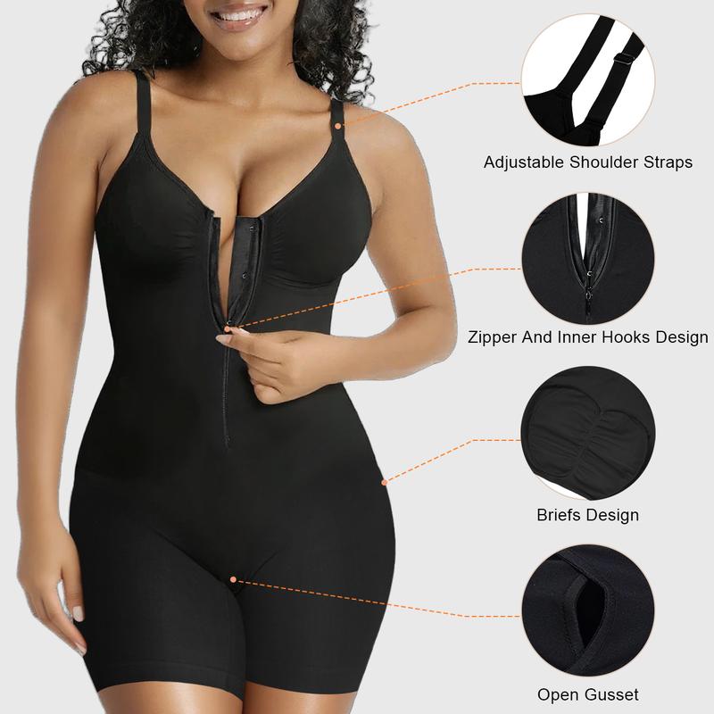 🎁 Buy More Save More | Flexible Size Sleeveless Lace Body Shaper Bodysuit