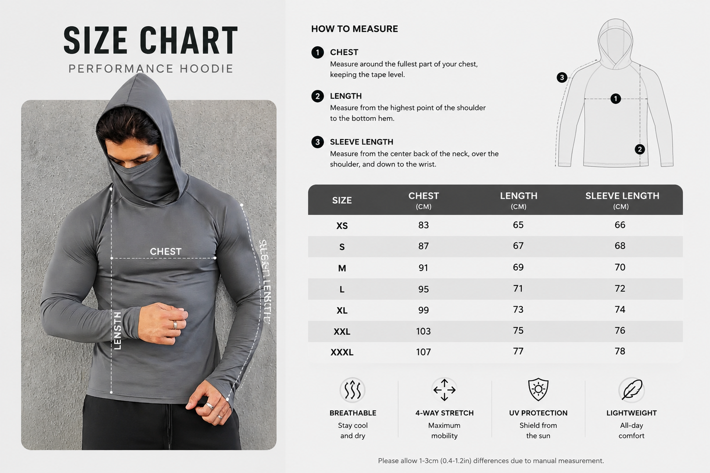 💥 Bulk Purchase Discount | Stretch Breathable Sports Hooded Long‑Sleeve Workout Top, Multi‑Pack Bargain🎉